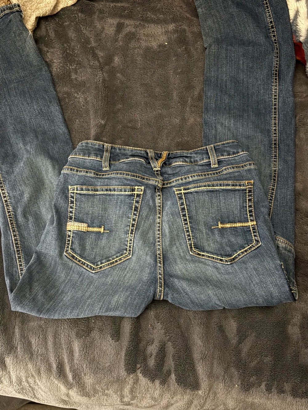 Ariat Womens Dark Blue Bootcut Jeans with Contrast Stitching